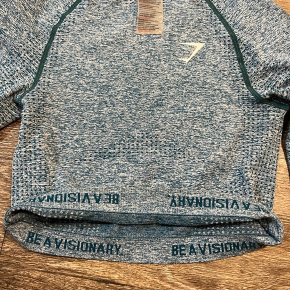 EUC Gymshark Seamless Long Sleeve Crop Top XS - Picture 5 of 9